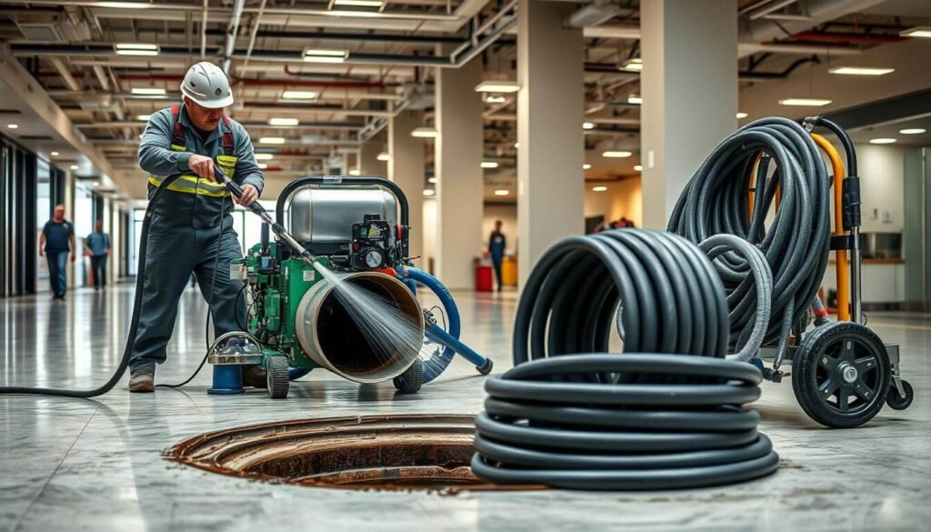 commercial drain cleaning service