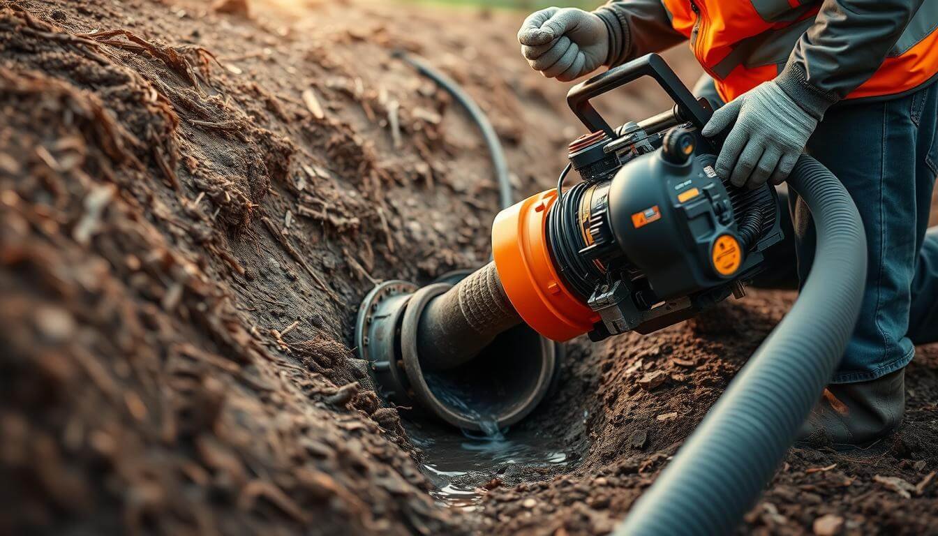 underground drain cleaning service