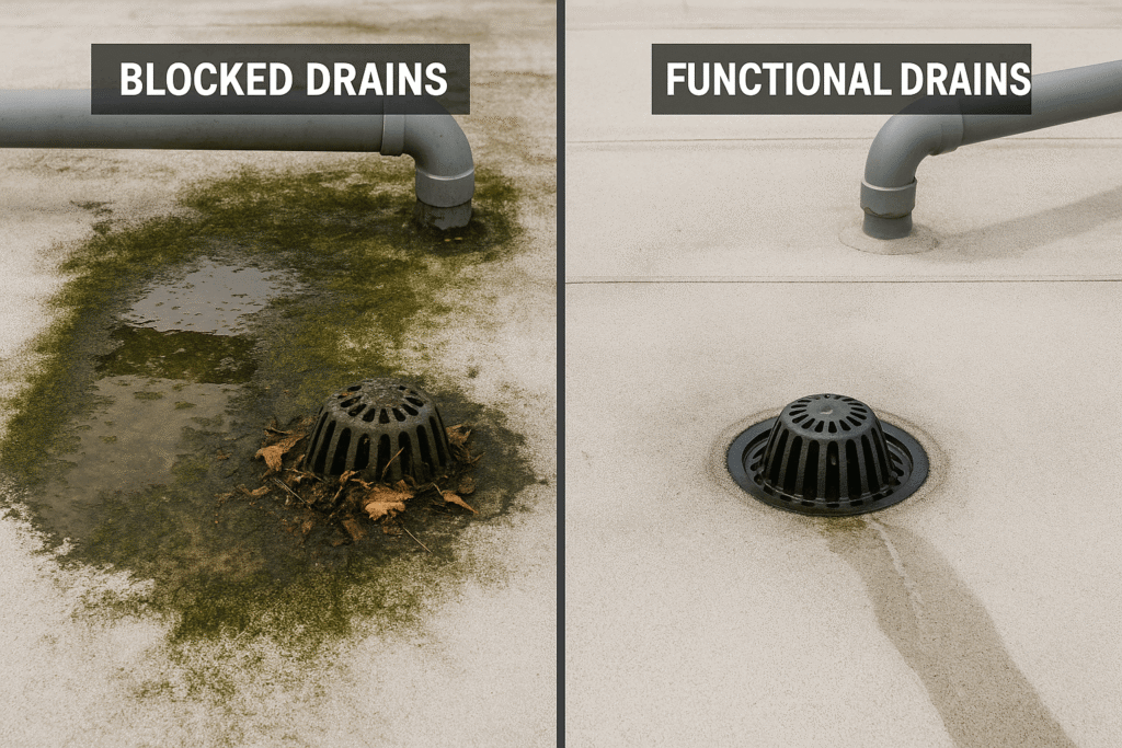 Roof Drain Cleaning Services